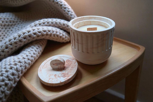 BOUGIE PARFUMÉE AU FEU DE BOIS